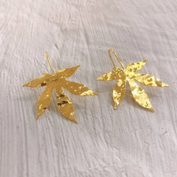 Anthropologie Jewelry - Anthropologie Fall Leaves Earrings